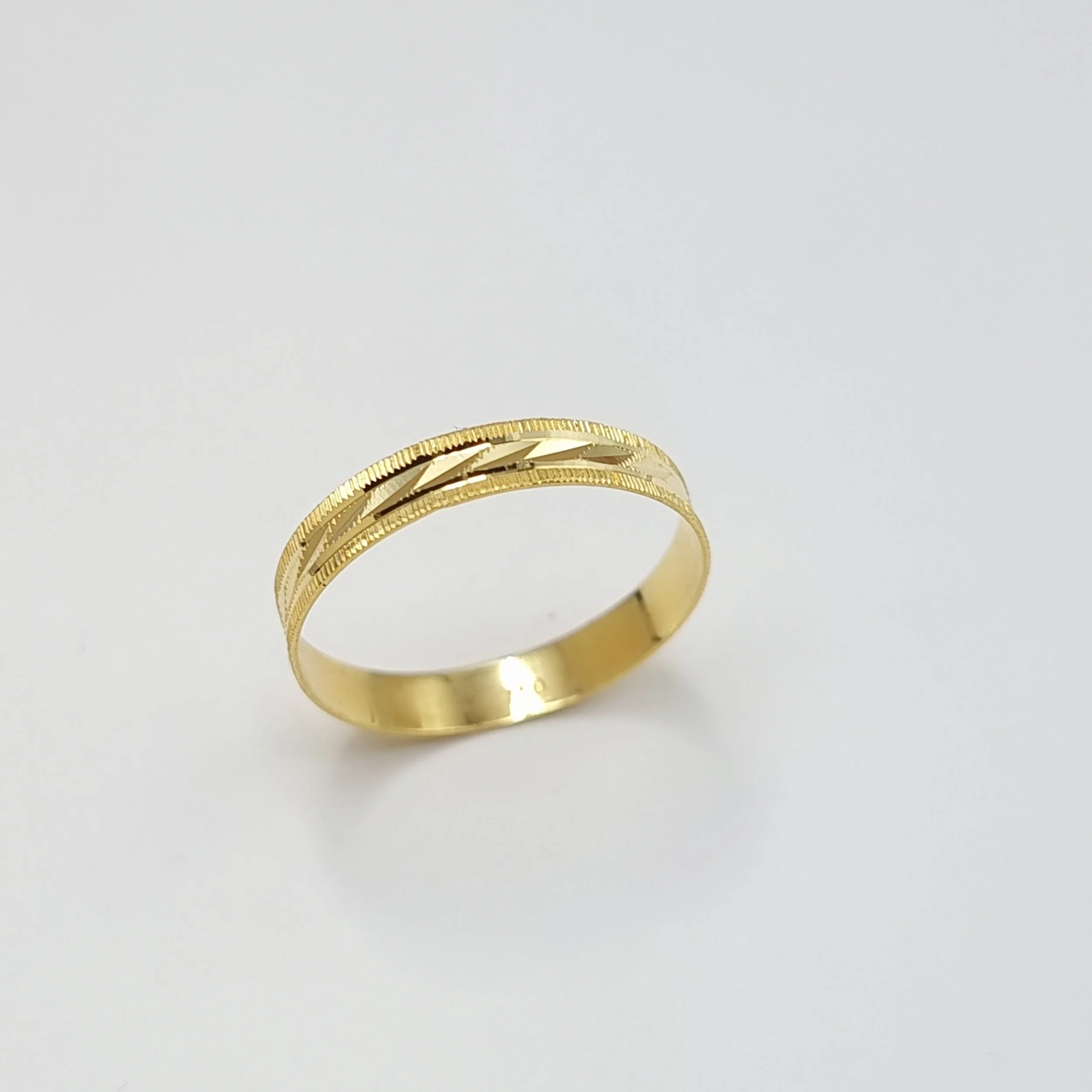 18K Pure Gold Elegant Design Couple Ring - Image 11