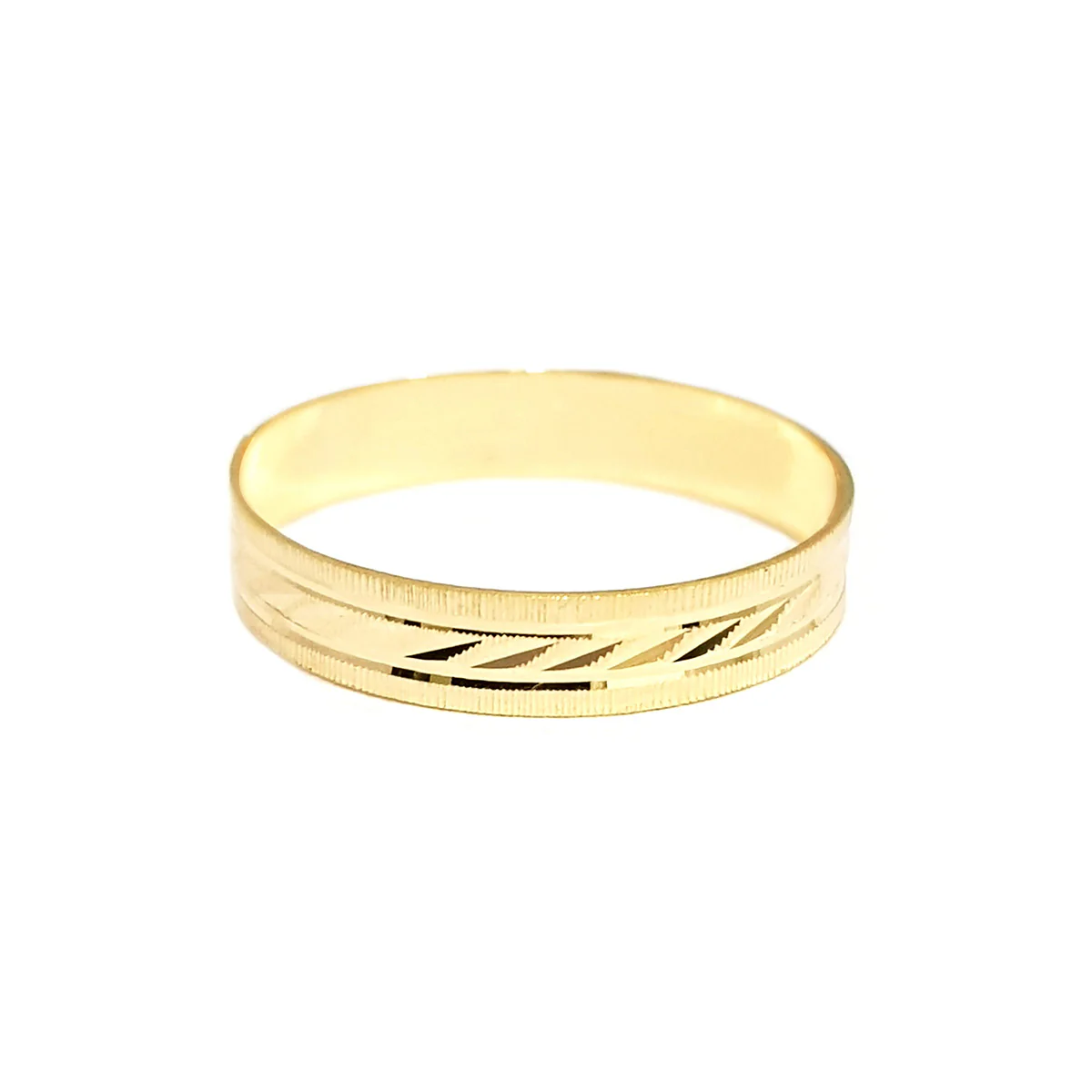 18K Pure Gold Elegant Design Couple Ring - Image 4