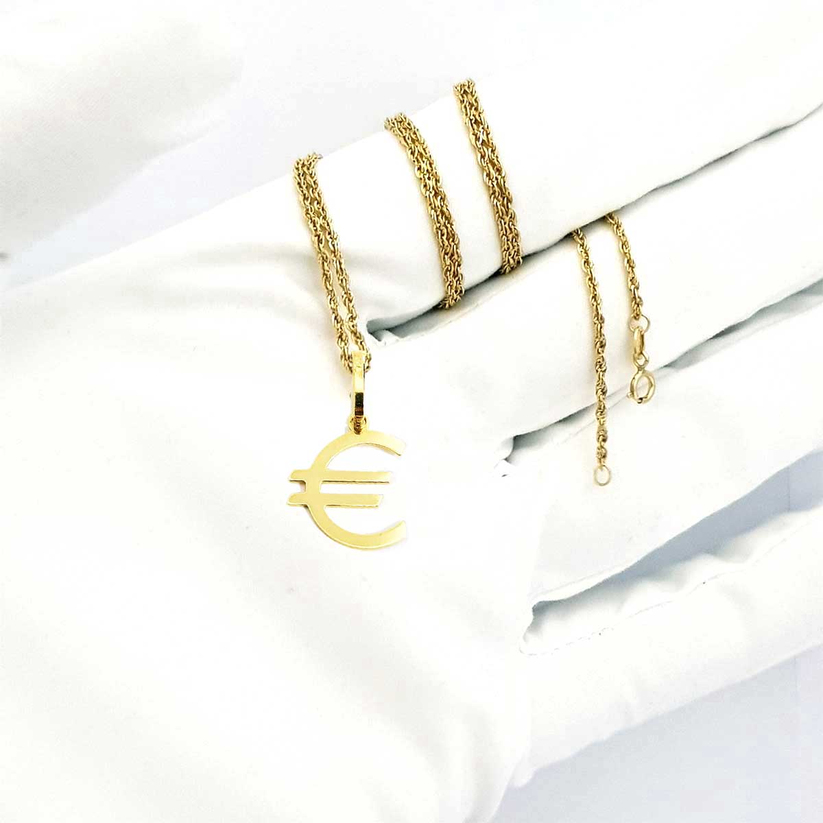 18K Pure Gold Euro Luck Necklace - Image 5