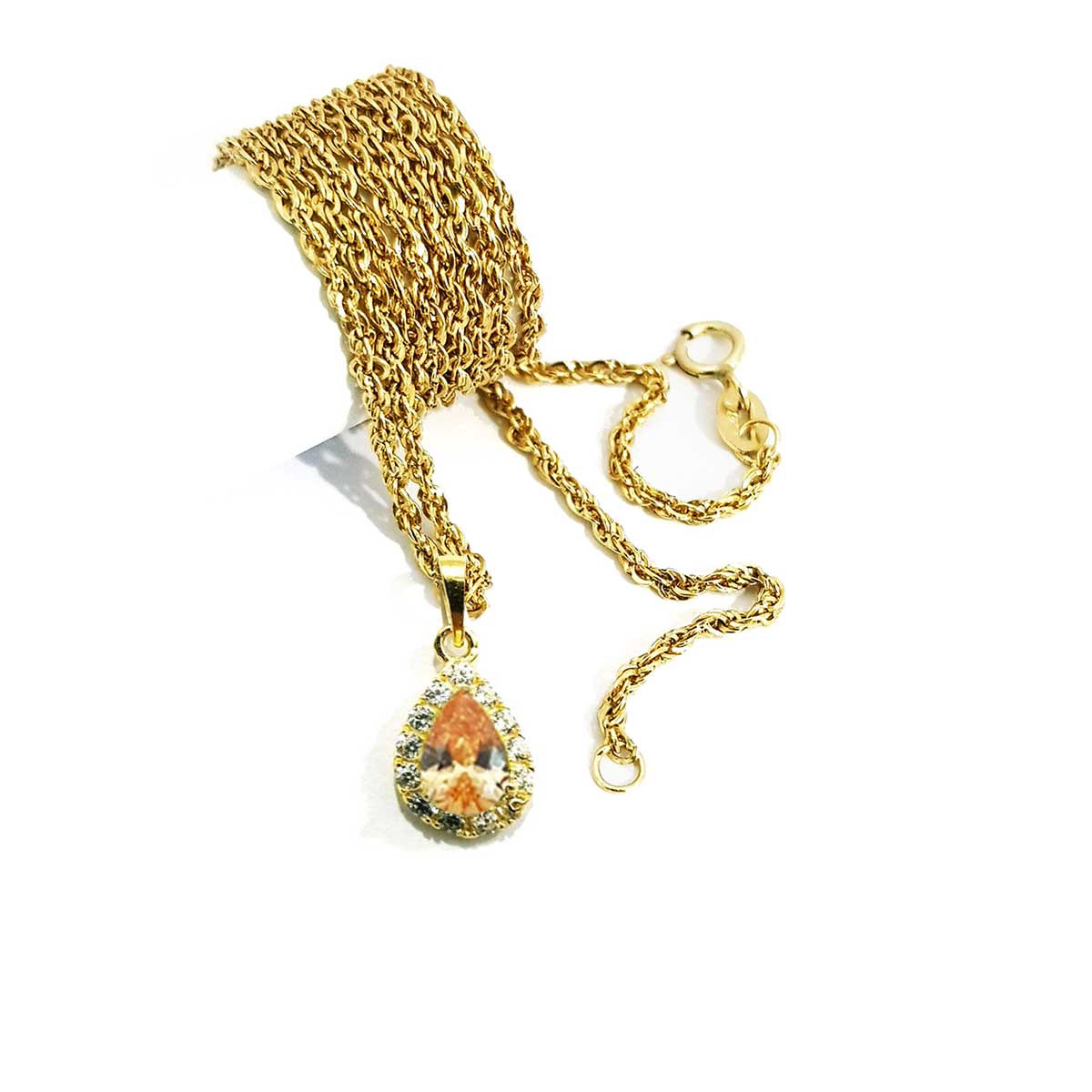 18K Pure Gold Birthstone (November) Necklace - Image 4