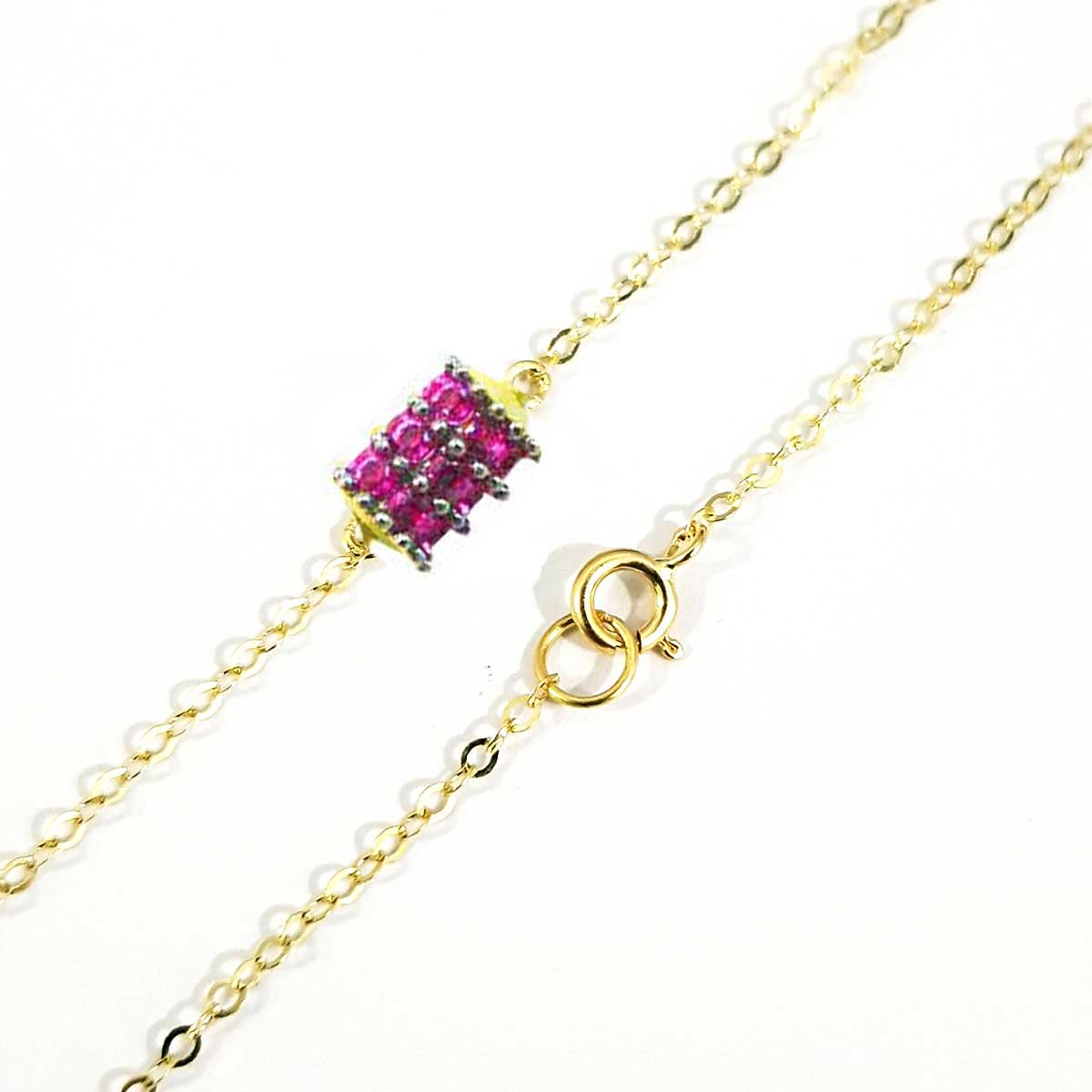 18K Pure Gold Pink Bracelet - Image 5
