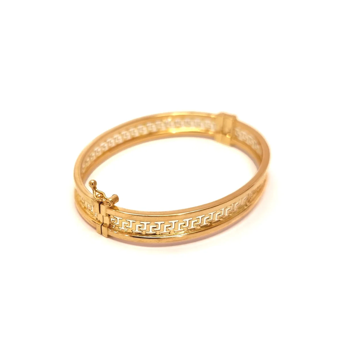 18K Pure Gold Elegant Design Bangle - Image 3