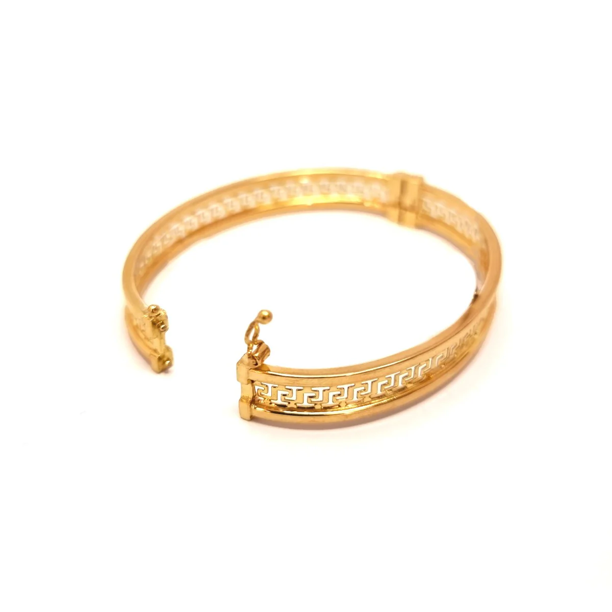 18K Pure Gold Elegant Design Bangle - Image 4
