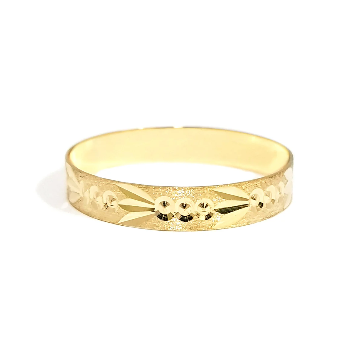 18K Pure Gold Elegant Design Couple Ring - Image 3