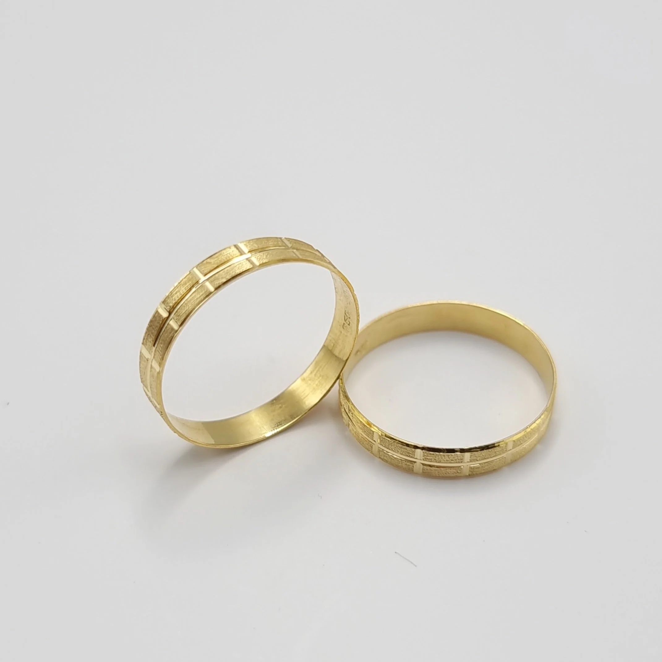 18K Pure Gold Elegant Design Couple Ring - Image 6