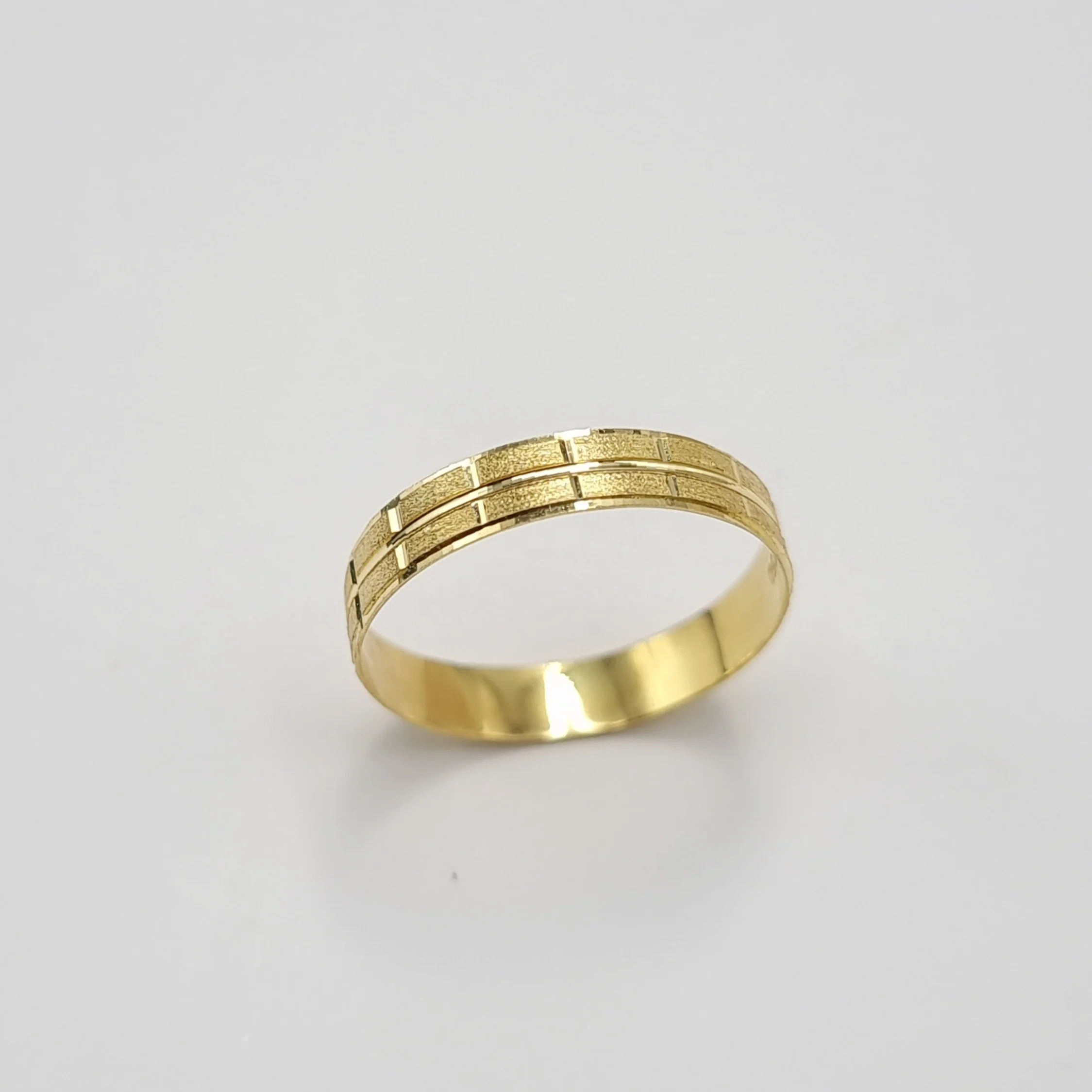 18K Pure Gold Elegant Design Couple Ring - Image 7