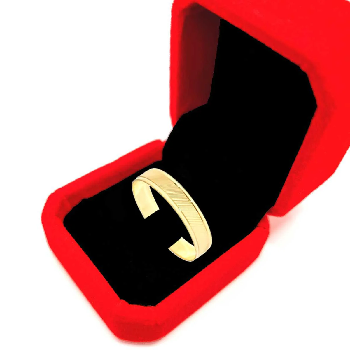 18K Pure Gold Elegant Design Couple Ring - Image 7