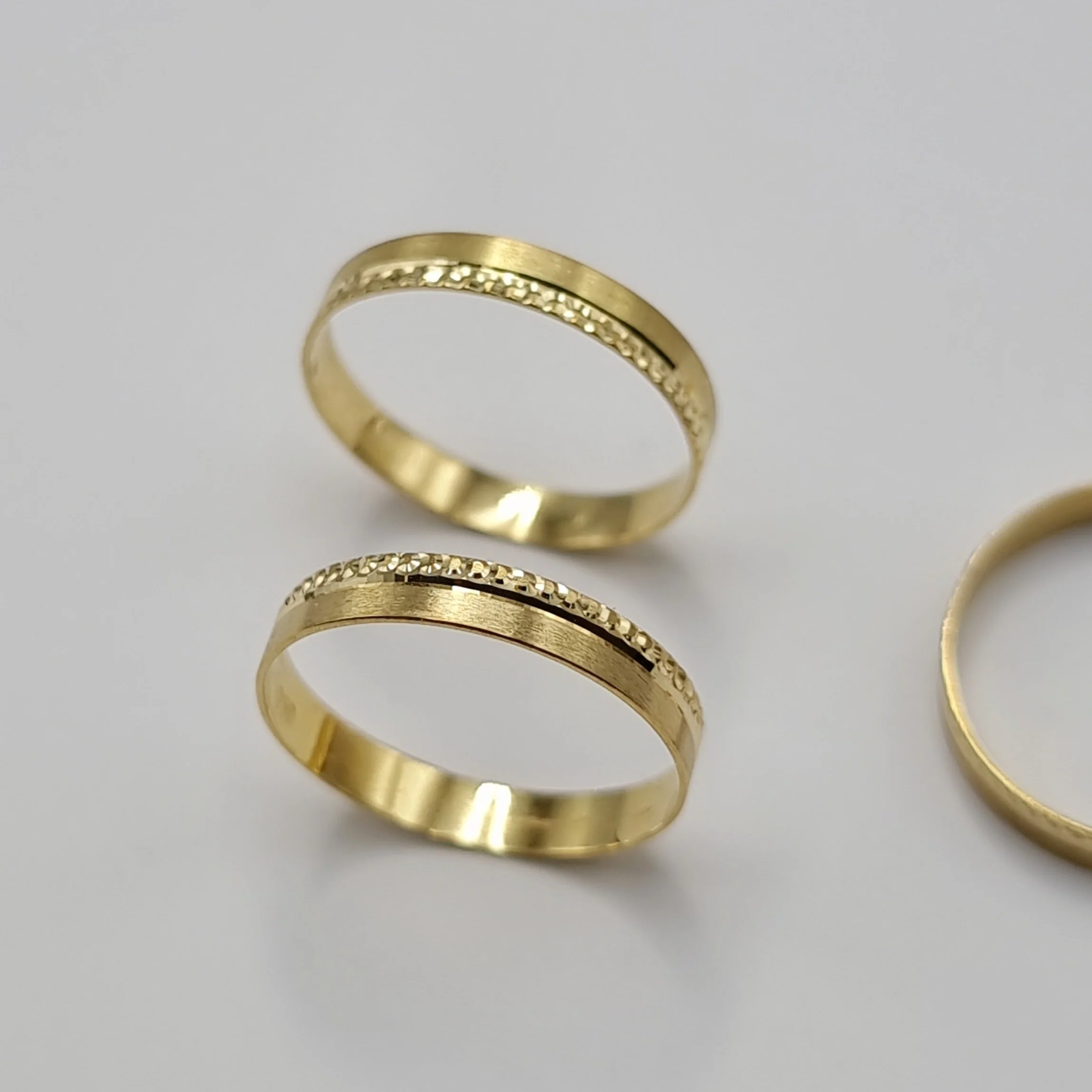18K Pure Gold Couple Ring - Image 10