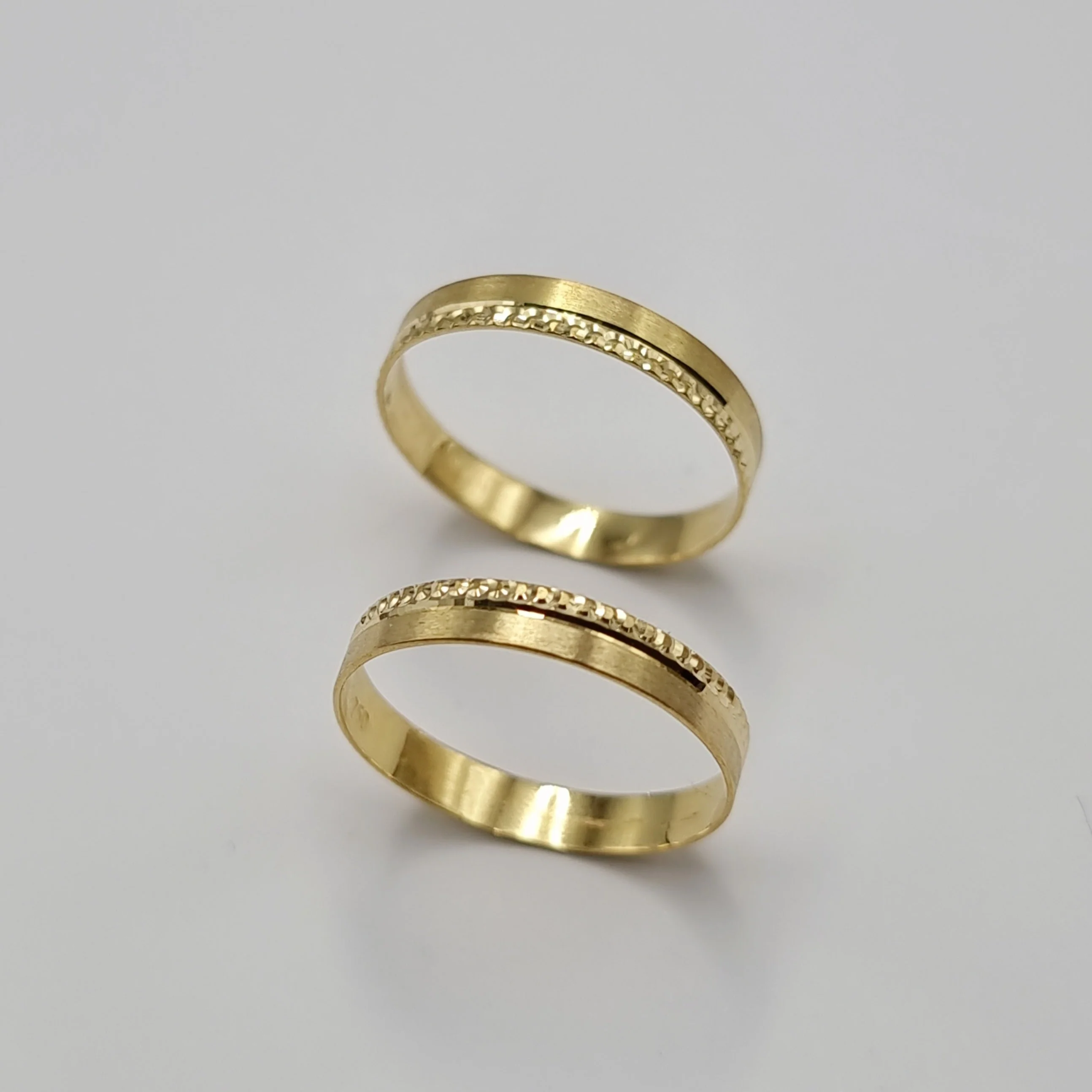 18K Pure Gold Couple Ring - Image 9