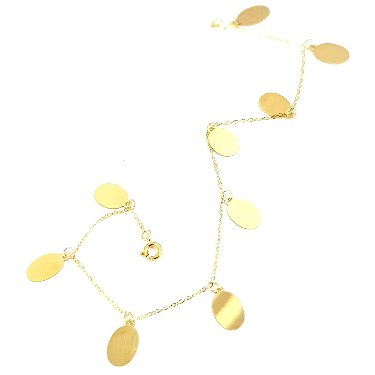 18K Pure Gold Oval Bracelet - Image 4