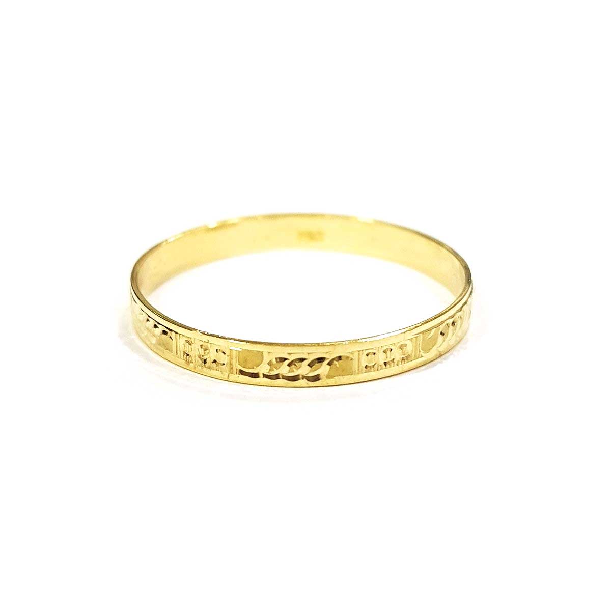 18K Pure Gold Couple Ring - Image 3