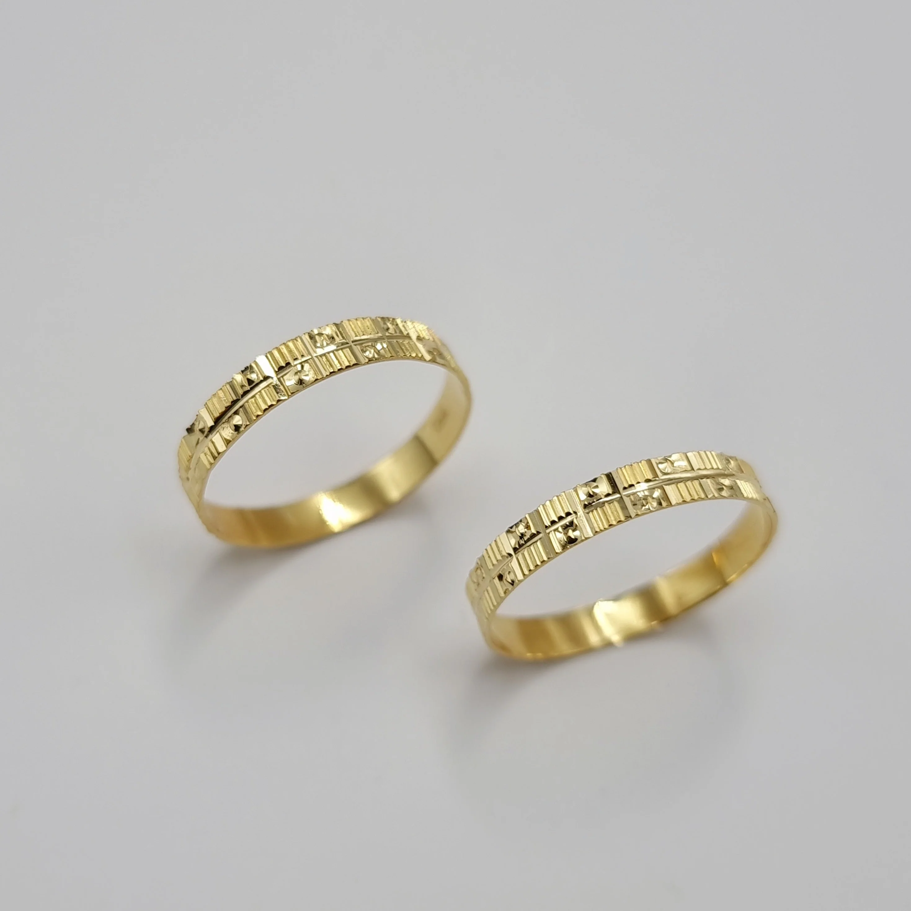 18K Pure Gold Couple Ring - Image 7