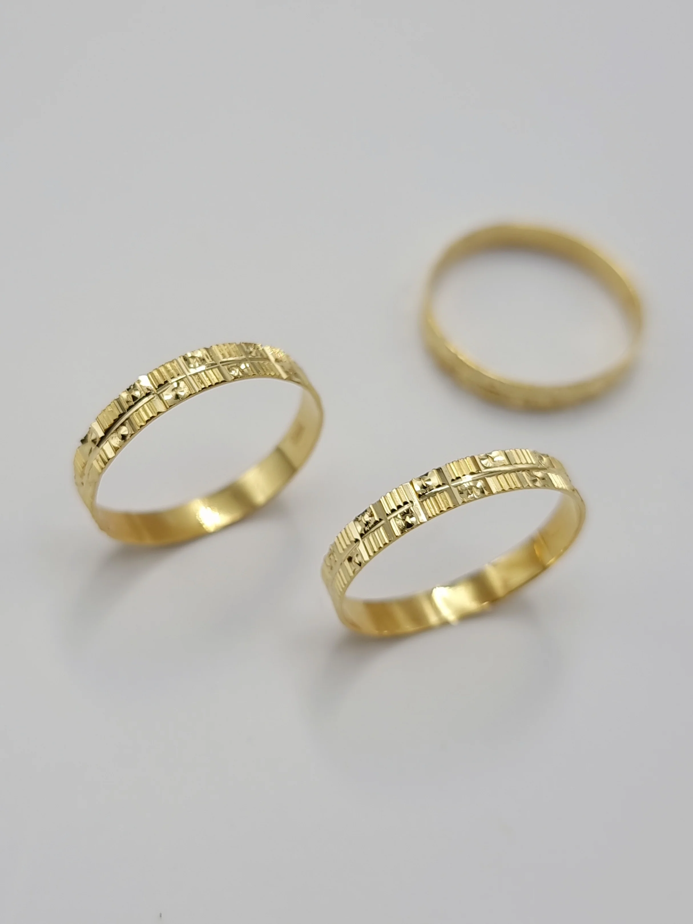 18K Pure Gold Couple Ring - Image 9
