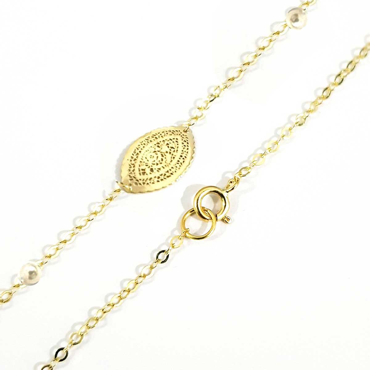 18K Pure Gold Round Design Bracelet - Image 5