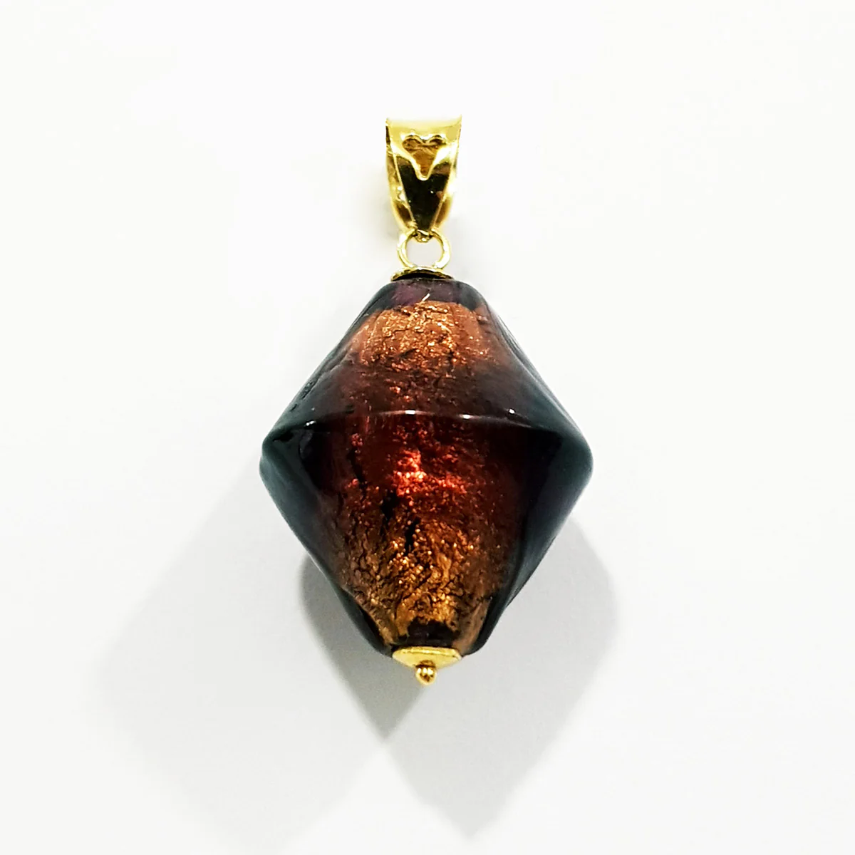 18K Pure Gold Stone Necklace - Image 3