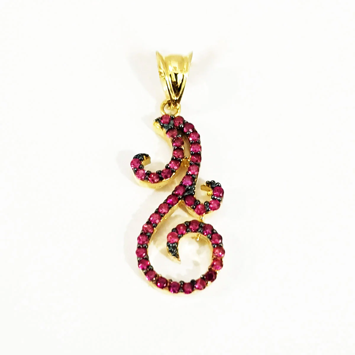 18K Pure Gold Swarski Necklace - Image 3