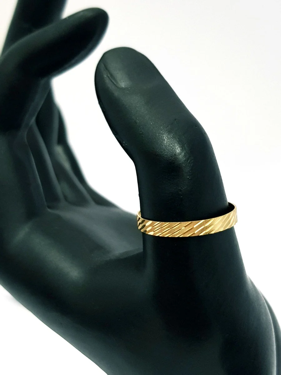 18K Pure Gold Couple Ring - Image 8