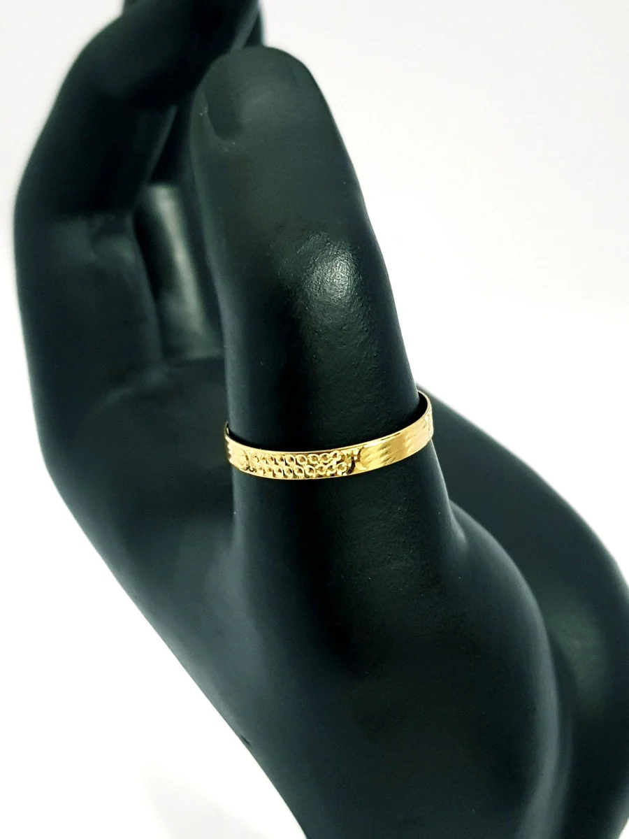 18K Pure Gold Couple Ring - Image 6