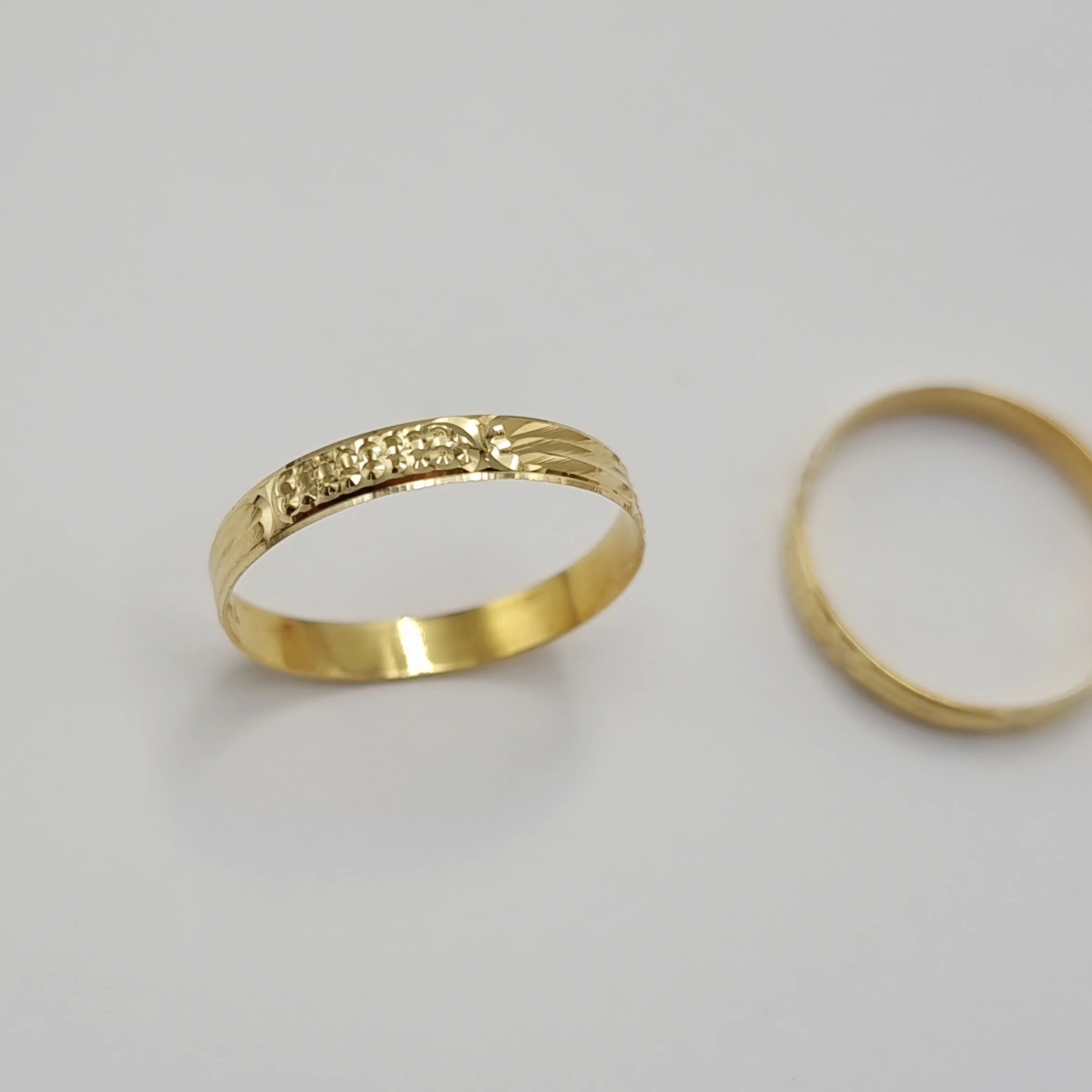 18K Pure Gold Couple Ring - Image 8