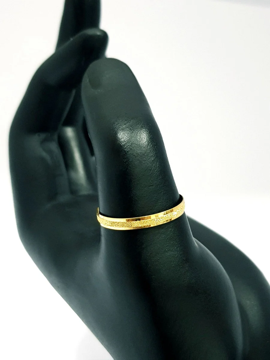 18K Pure Gold Couple Ring - Image 5
