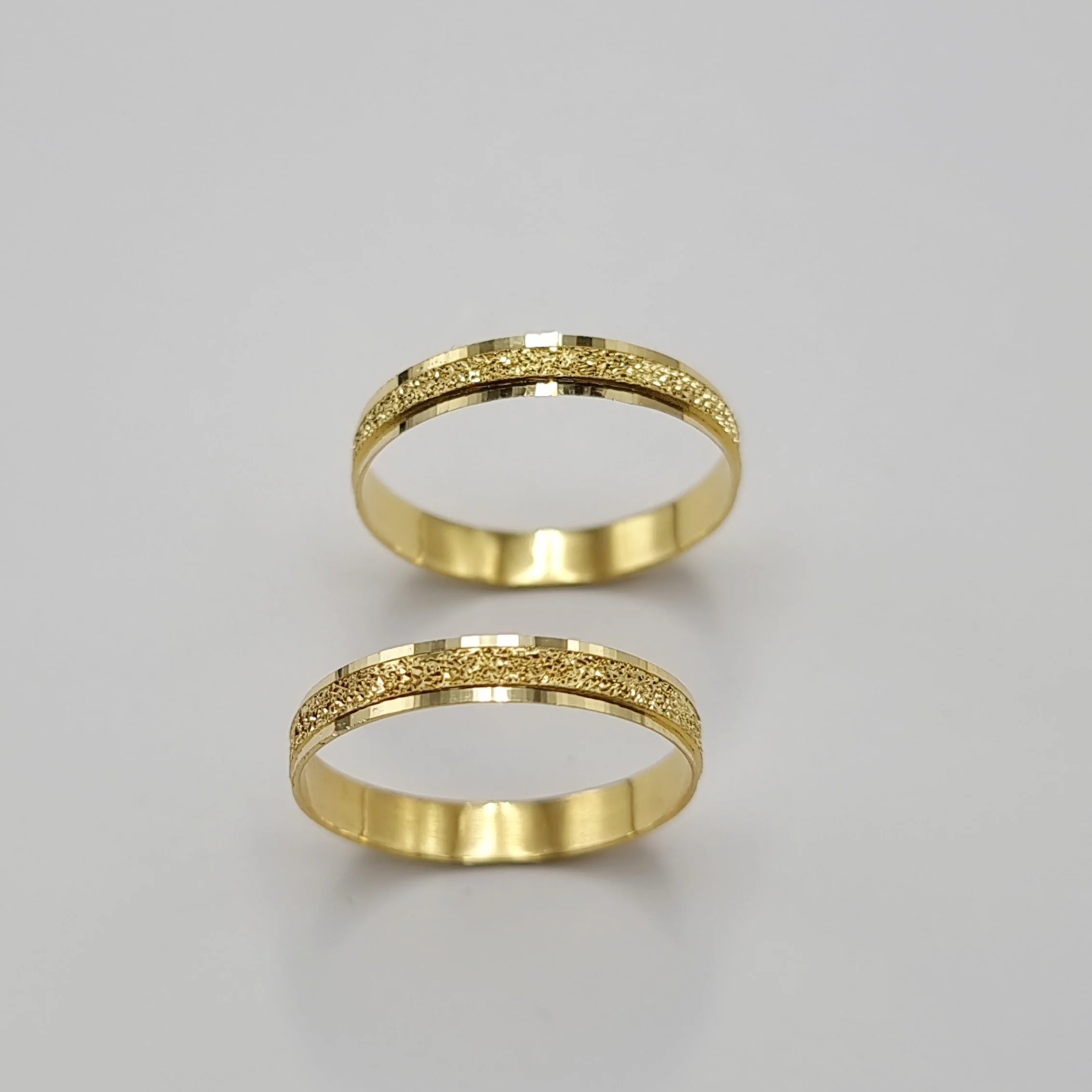 18K Pure Gold Couple Ring - Image 7