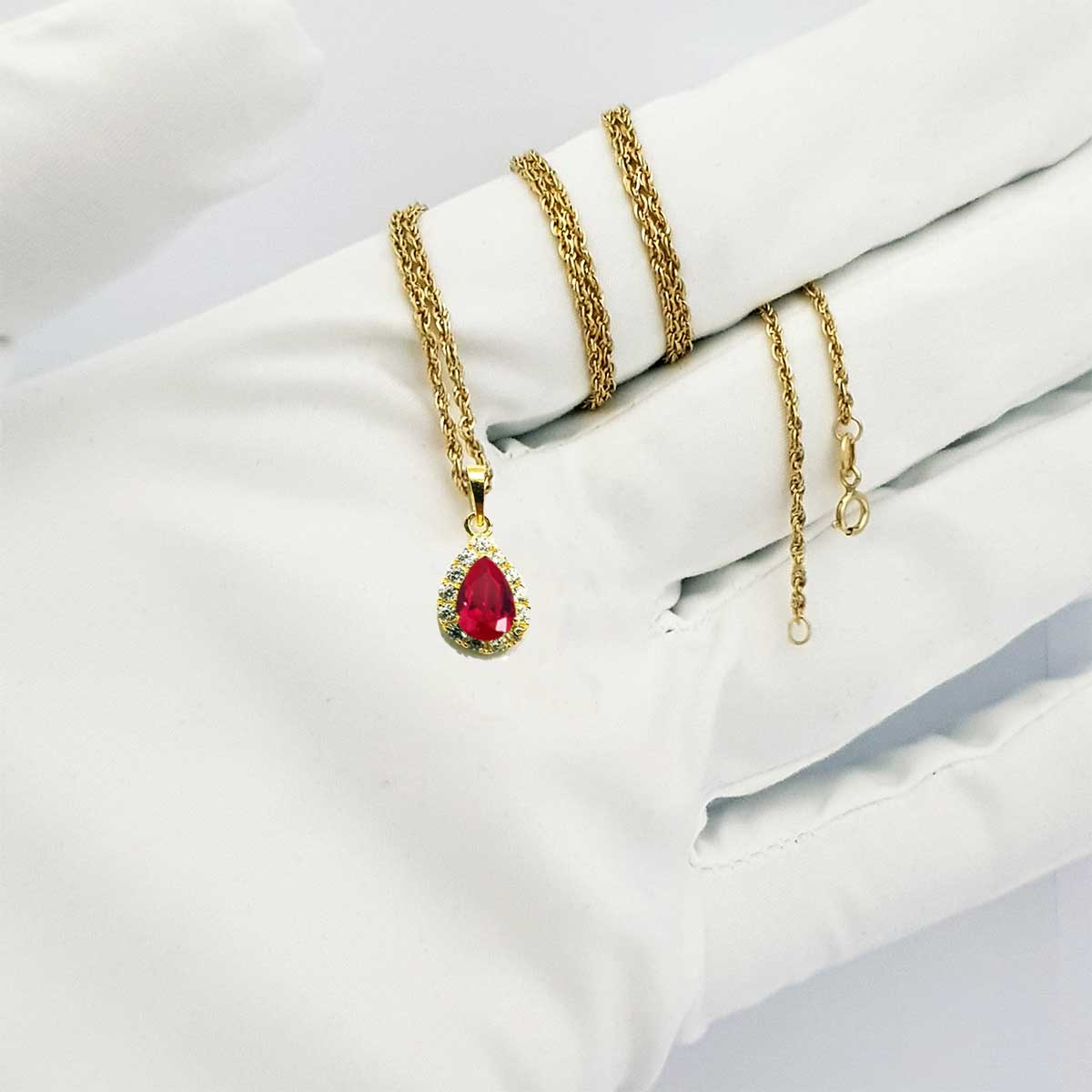 18K Pure Birthstone (July) Necklace - Image 5