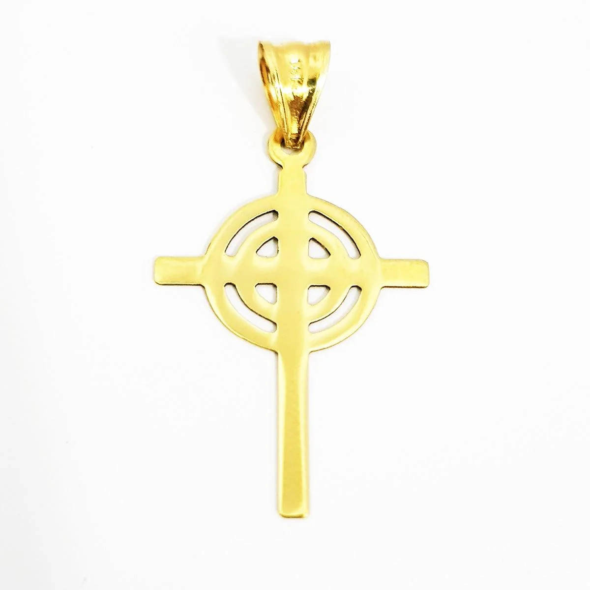 18K Pure Gold Cross Design Necklace - Image 3